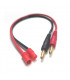 Cable de carga banana 4mm con conector HXT 3.5 mm
